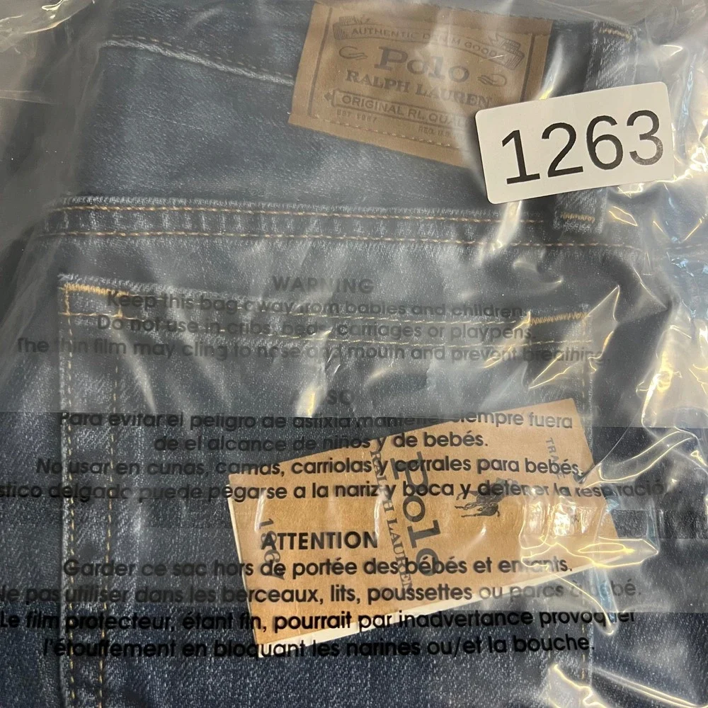 Polo Ralph Lauren Girls Astor Slim Boyfriend Jean Blue Corduroy Logo Size 10 NWT